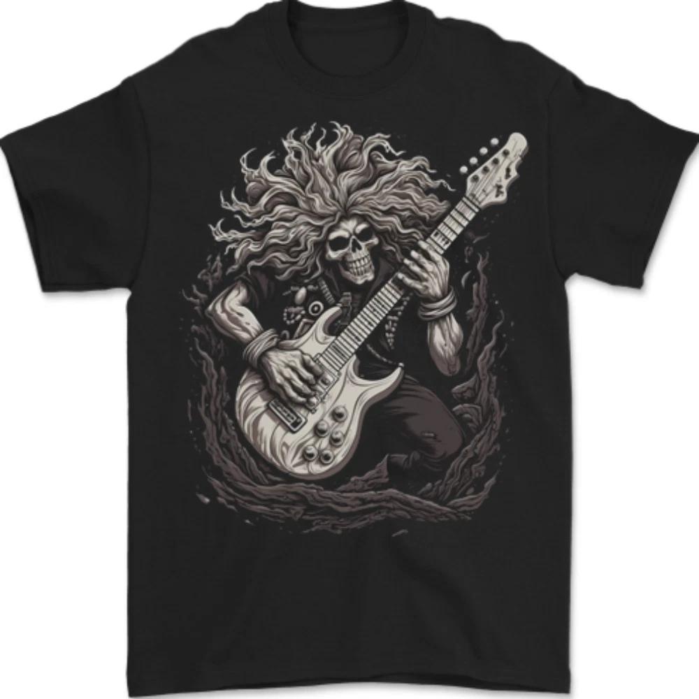 Heavy Metal Rock Skull Guitar Music 2 Mens T-Shirt 100% Cotton XL