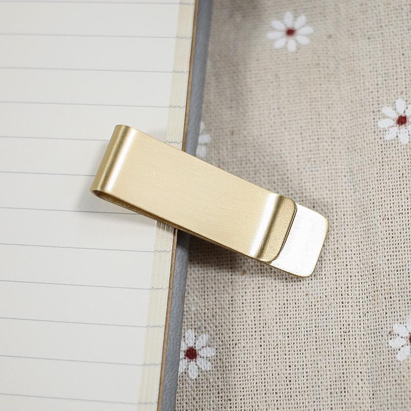 Retro Brass and Stainless Steel Pen Clip for TN Travel Notebooks
