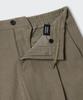 Musinsa Standard 14W Corduroy One-Pleat Wide Elastic Pants [Taupe Beige]