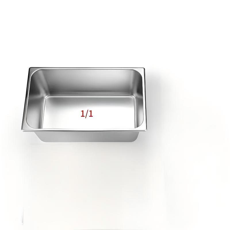 

ZISIZ Stainless Steel Rectangular Food Pan with Lid