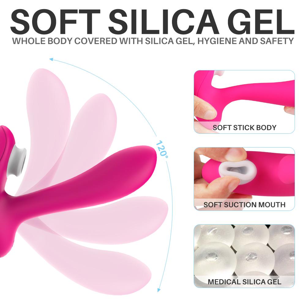 Female Sex Fun Product Wearable Panties 3in1 Sucking Vibrator Dildo Clitoris Stimulator Vibrating Female Masturbation for Women