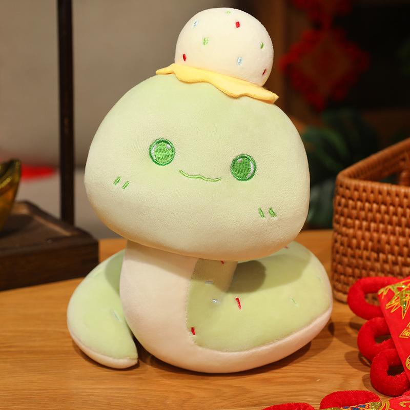 

Кукла-талисман «Змея» Юаньбао Счастливое сокровище Год кукол «Змея» Весенний фестиваль Ежегодная встреча Мероприятия Призы Подарки на Новый год 30cm