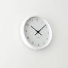 KATOMOKU Muku Clock 7 White Wall Continuous Second Hand Diameter km-60WHRC Clock, Movement, 30.0cm (Radio-Controlled Clock)
