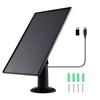 10W 5V Waterproof Solar Charger 2‑in‑1 Micro USB Type‑C Solar Power Supply with 3‑Meter Cable Portable Solar Charger for Sec 4