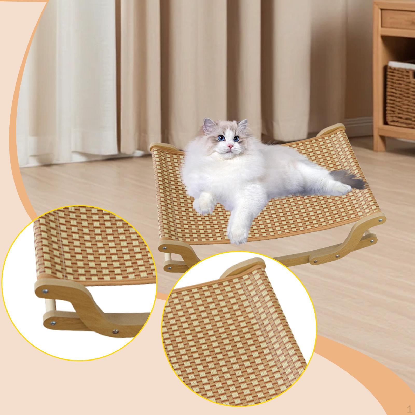 

Cat Scratcher Bed for Indoor Cats Pet Prevents Furniture Damage Sturdy Lounge Chair Activity Cooling Mat