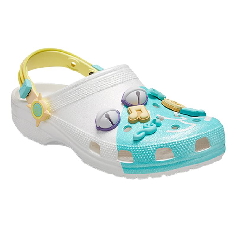 HONOR OF KINGS x Crocs Classic Clog Collaboration, Heavenly Melody Strings Clogs Unisex Silver Cai Wenji Collectible