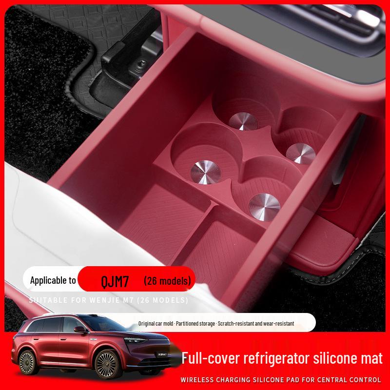 Silicone Mat Storage Tray for AITO M7 Refrigerator - Fits 26 Models, Protects & Organizes Interior