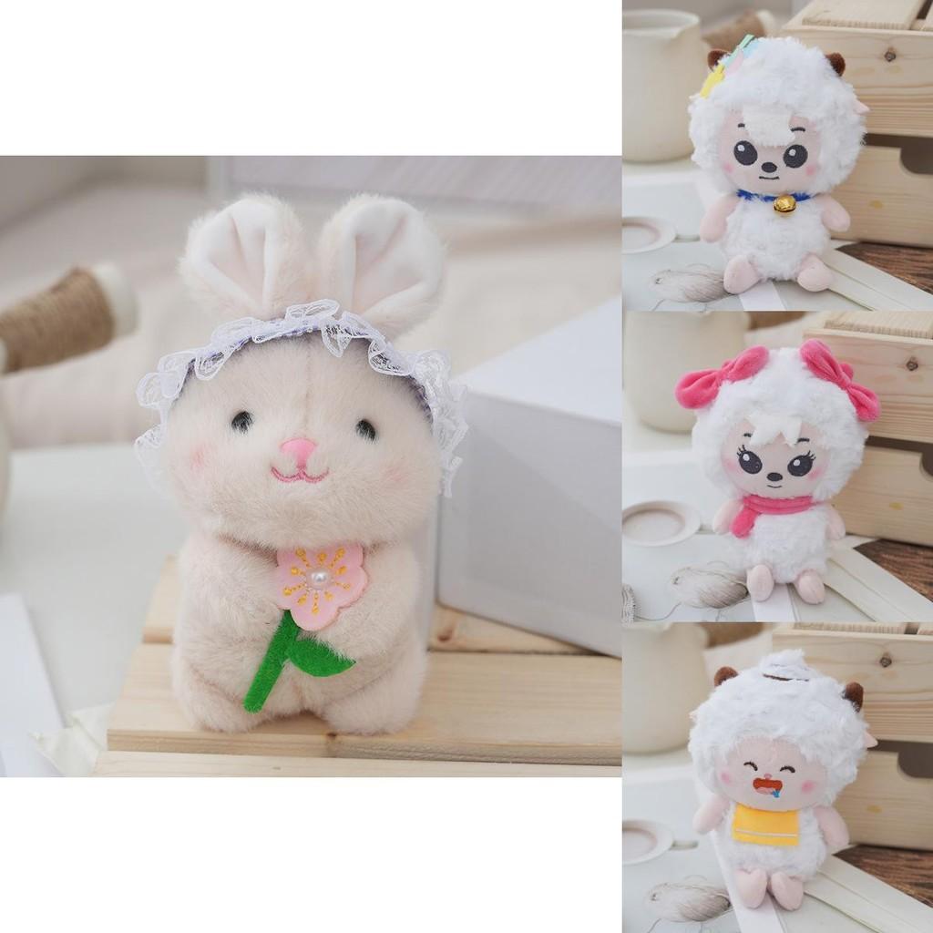 Adorable Cartoon Sheep Plush Toy Soft Pp Cotton Stuffed Animal Doll For Kids And Adults