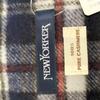 Used NEWYORKER pure cashmere 100% check muffler for women, size not specified