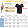 Men Sauna Sweat Vest Heat Trapping Compression Waist Trainer Shirt Gym Sauna Suit Workout Slimming Body Shaper Tummy Control Top