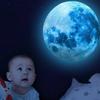 Ästhetischer 3D-Leuchtmond-Stern-Wandaufkleber, der im Dunkeln leuchtet, fluoreszierender Aufkleber, PVC, für Zuhause, Kinderzimmer, Wandaufkleber, Wanddekoration