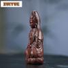 Purple Clay Maitreya Bodhisattva Incense Insertion Tea Pet Antique Tea Games Tea Figurine Play Toys Tea Zisha Statue Ornaments