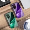 Lucky Gradient Ripple For Samsung Galaxy S10 4G S20 11E 30 S21 22 S24 Fe Pro S23 S25 Ultra 5G S9 Tempered Glass Phone Case