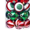 30PCS Xmas Balls Ornaments 2.4 Inch Plastic Multi Color Xmas Tree Hanging Balls for Holiday