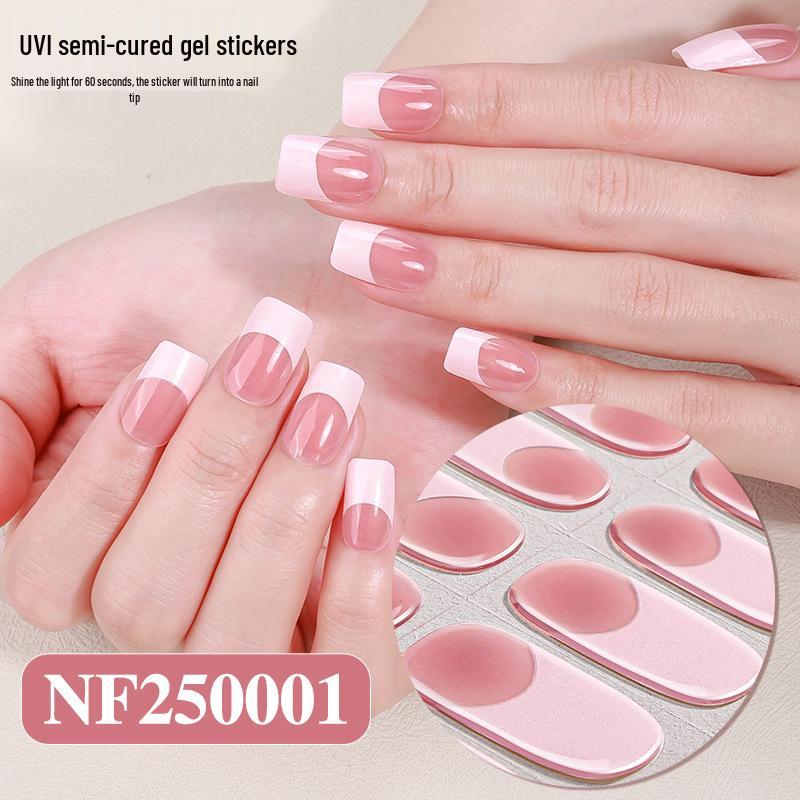 

Zhengxiang Waterproof Semi-Cured French Gel Nail Stickers