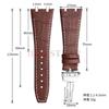 Top Layer Genuine Cowhide Watch Strap for AP Audemars 15400 15703 26320 Royal Oak Offshore Series Men27mm Black Brown Watch Band
