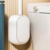 Disposable Toilet Brush with Sponges Head Not Drill Wall Mounted Easy 1 Touches Replacement for Hygienic Bathroom Cleaning