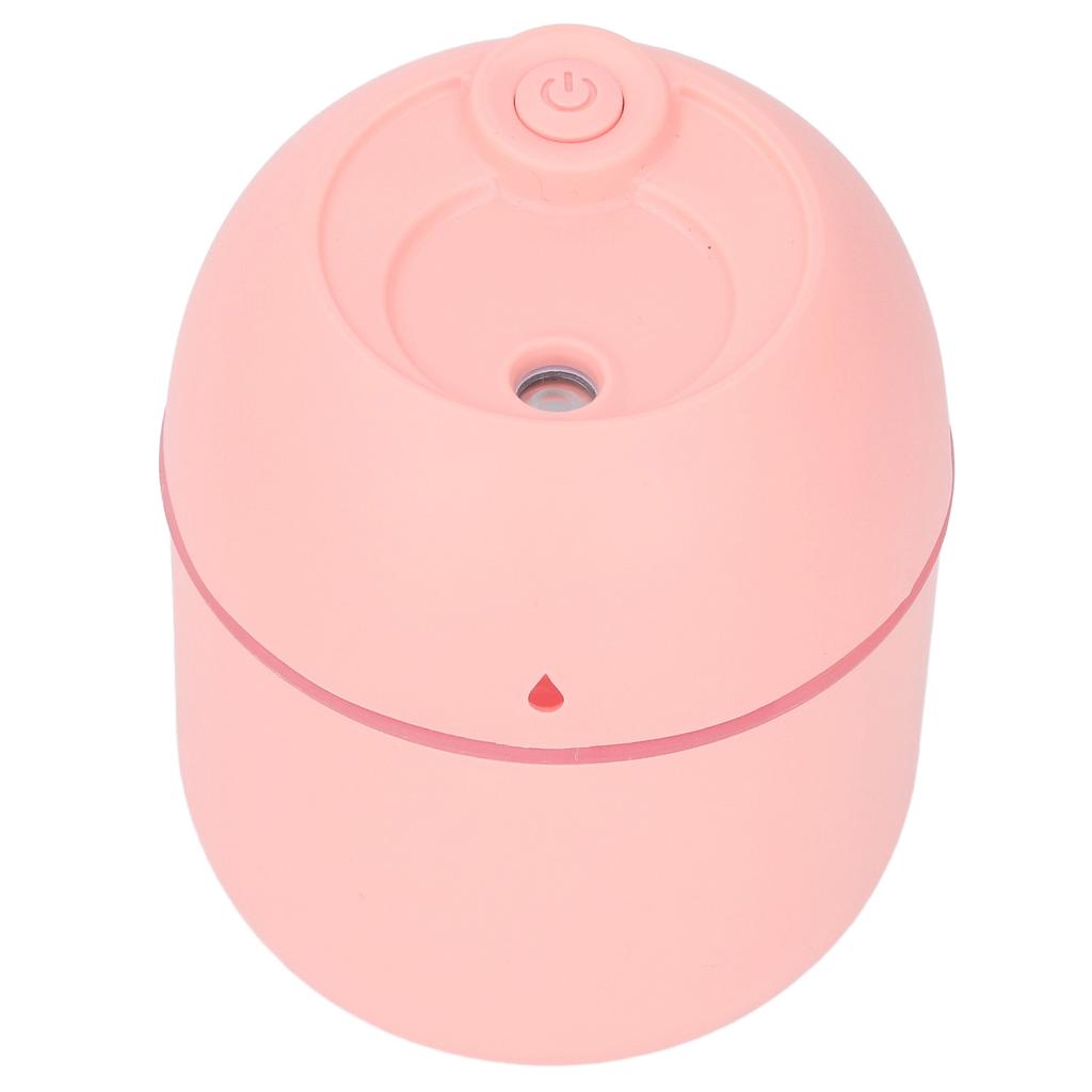 Mini Humidifier Silent USB Plug in Auto Shut Off Small Desktop Humidifier with Night Light for Bedroom Car Office Pink