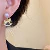 Chinese Horse New Year Pearl Zodiac Pony Earrings Fashion Jewelry Drop Earrings  Lady