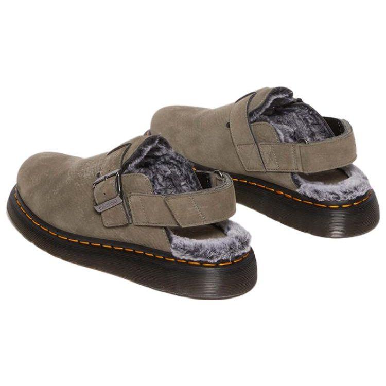 Dr. Martens Leather Versatile Comfortable Casual Shoes Women Shoes Gray 31386059