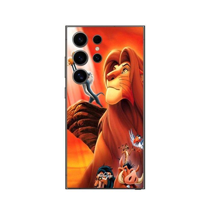 Coque Samsung Galaxy S25 Ultra le roi lion film Disney Simba Nala Mufasa Maniacase schwarz