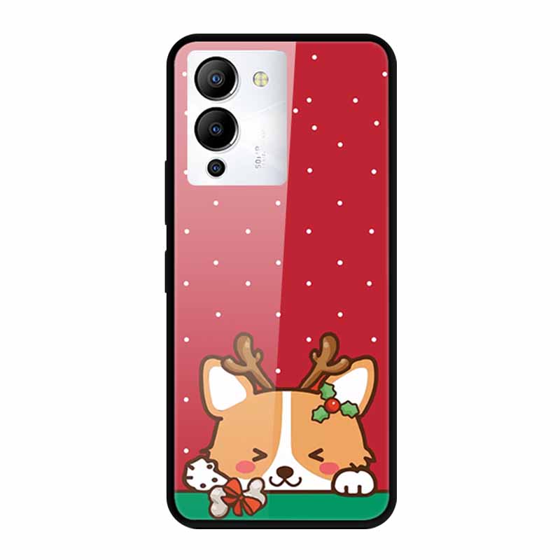 Luxury Shockproof Tempered Glass Back Cover Hard Case For Infinix Note 12 G96 Infinix Note 11pro 11s Protective Cool Phone Cover