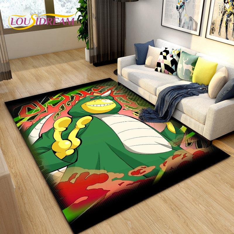 Assassination Classroom Octopus Teacher Area Rug,Carpet Rug for Living Room Bedroom Sofa Doormat Decoration, Non-slip Floor Mat