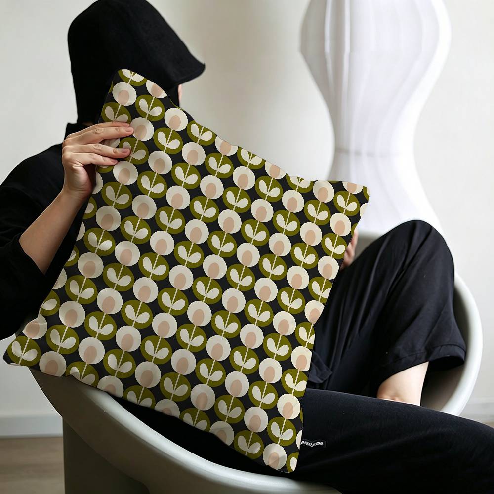 Art OOrla Kiely Flower Pillow Anime Pillow Sofa Bed Head Pillow Cover Cushion Cover x cm Fashion