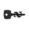 Stainless Steel Wall Mounted Holder Rustproof Space Efficient Key Holder 6 Hooks Decorative Design Storage System Home Office