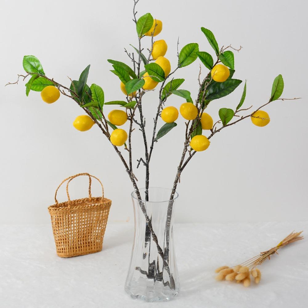 Realistic Artificial Fruit Branches Lifelike Foam Fruits Branches Fake Plants Flower Arrangement