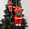Inflatable Santa Claus Climbing Rope Ladder Christmas Window Ornament