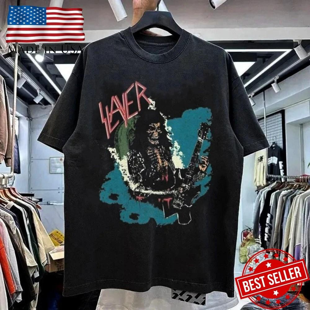 Slayer Heavy Metal Legend T Shirt Rock Band Tribute Tee South of Heaven Unisex T-Shirt XXXXL