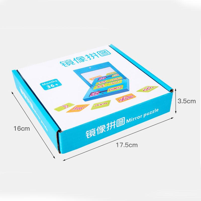 

Mirror Image Puzzle Wooden Jigsaw Geometry Logic Game Shapes Recognition Early Educational Toy Gift For Kids China Mainland