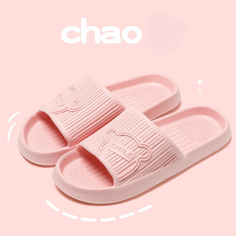 

Нескользящие тапочки женская верхняя одежда 2024 новая ванная комната ванная комната домашние сандалии женщины мужчины лето Eva 36-37 розовый