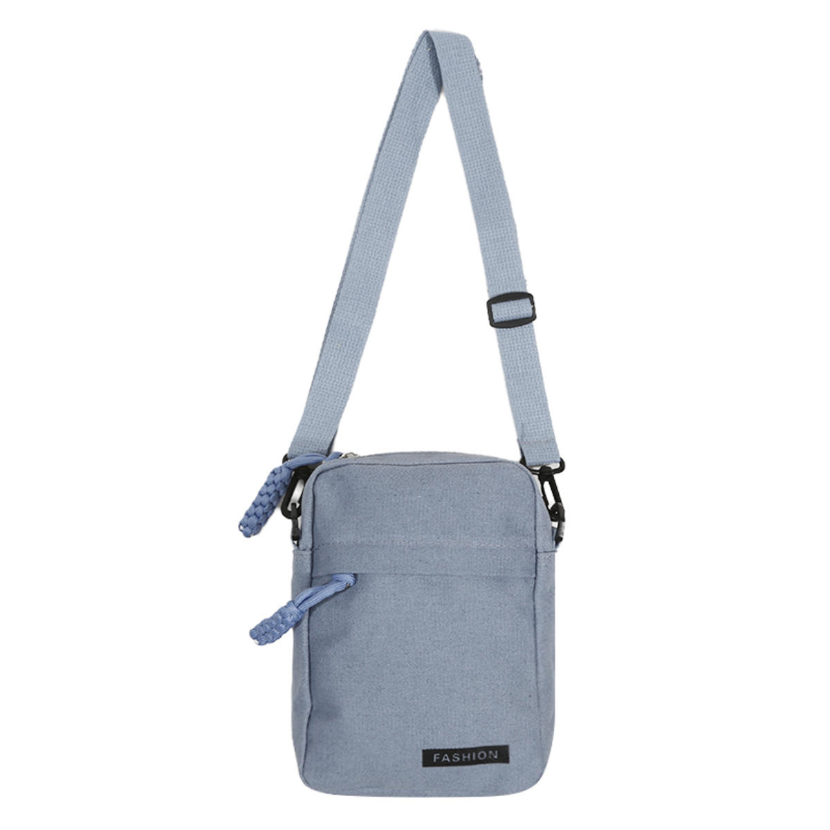 

Мини холщовая сумка кроссбоди Модная легкая вертикальная наплечная сумка для женщин Универсальная повседневная маленькая квадратная сумка One Size синий