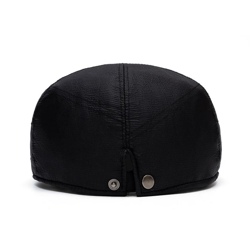 Autumn Winter Cotton Warm Cap Men's Forward Cap Retro Peaked Cap British Beret Newsboy Cap