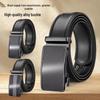 Men's High-End Genuine Leather Belt with Alloy Automatic Buckle - Casual & Business Style