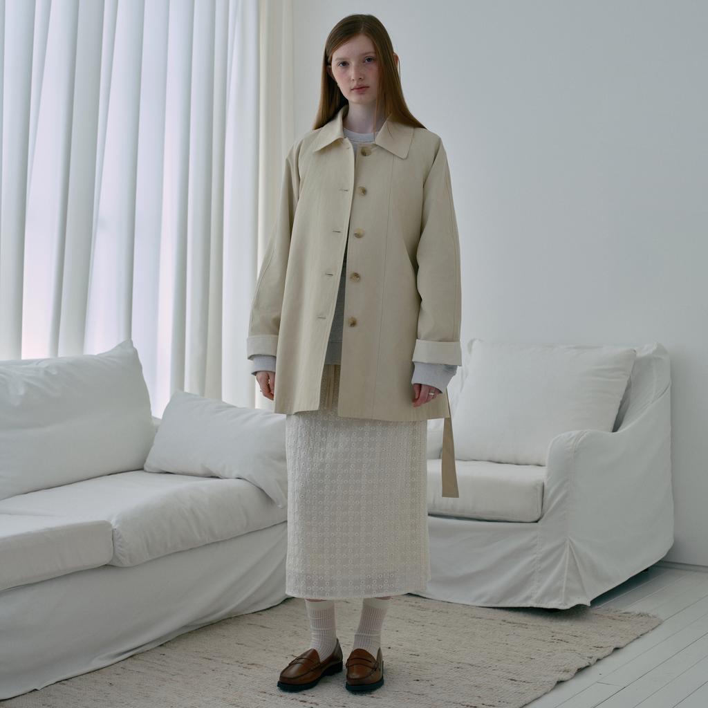 Belted Huf Trench Coat for Women