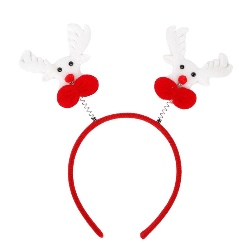 Mistletoe Headband for Christmas Antlers Headwear Hair Hoop for Christmas Headpiece Party Supplies