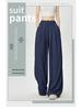 Ice Silk Wide-Leg Women's Summer Pants 2026 - Lightweight, Wrinkle-Resistant Cotton with High-End Drape Design.