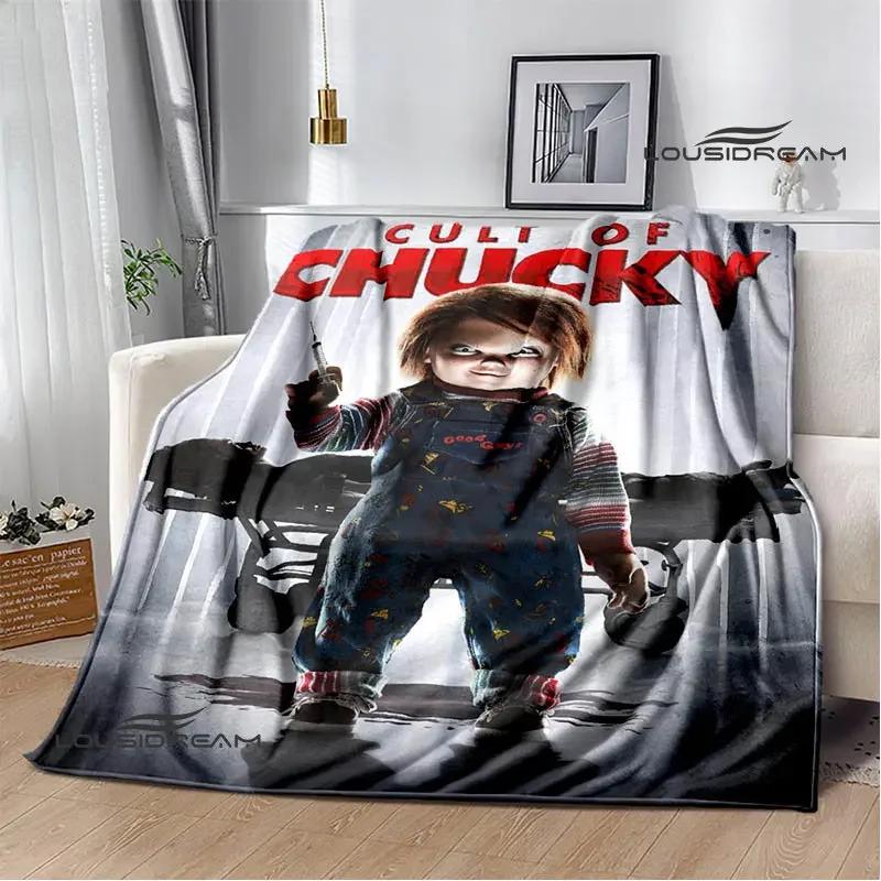 Horror movie Cult of Chucky Flange Warm blanket Soft and comfortable blanket picnic bed linings birthday gift
