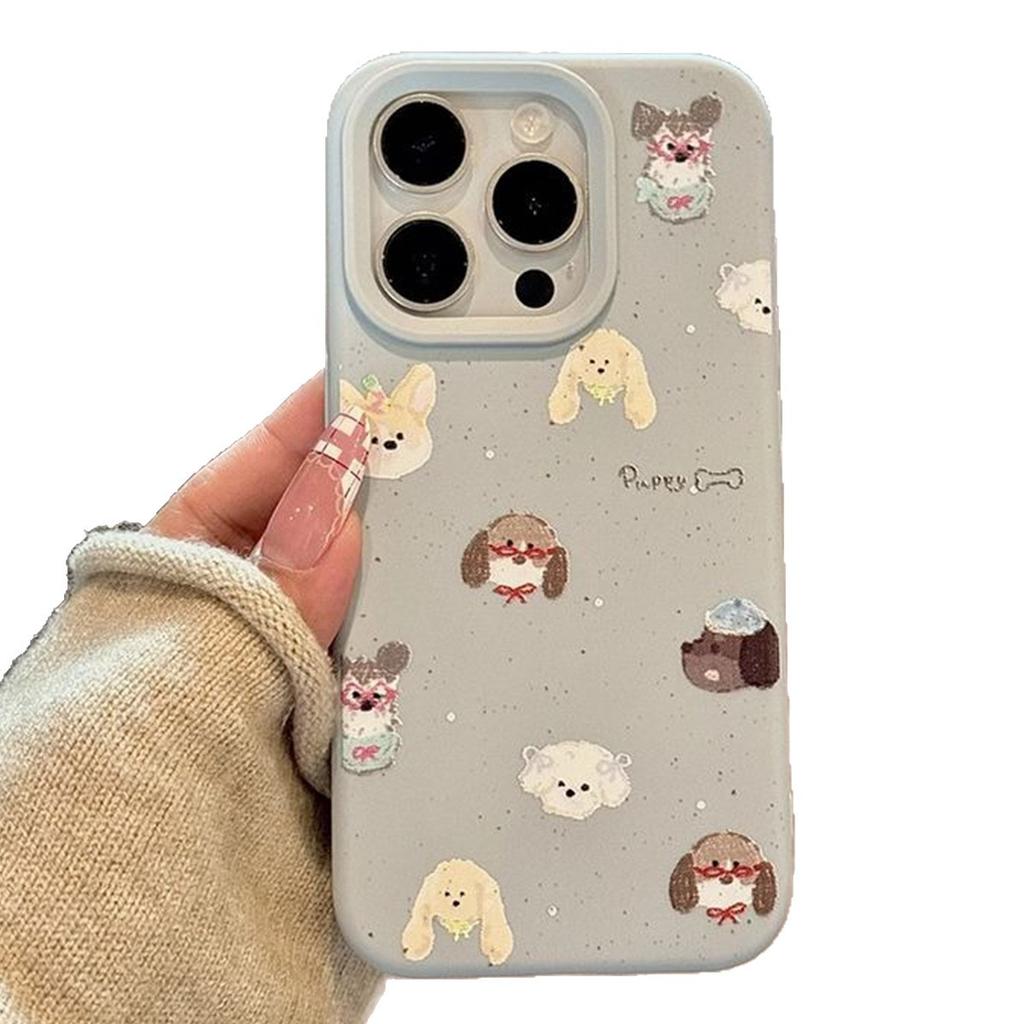 For Apple Phone Case Glutinous Rice Shell Magnetic Suction Cute Phone Case Female Cartoon Phone Case Doll for Apple Phone Case Soft Glue