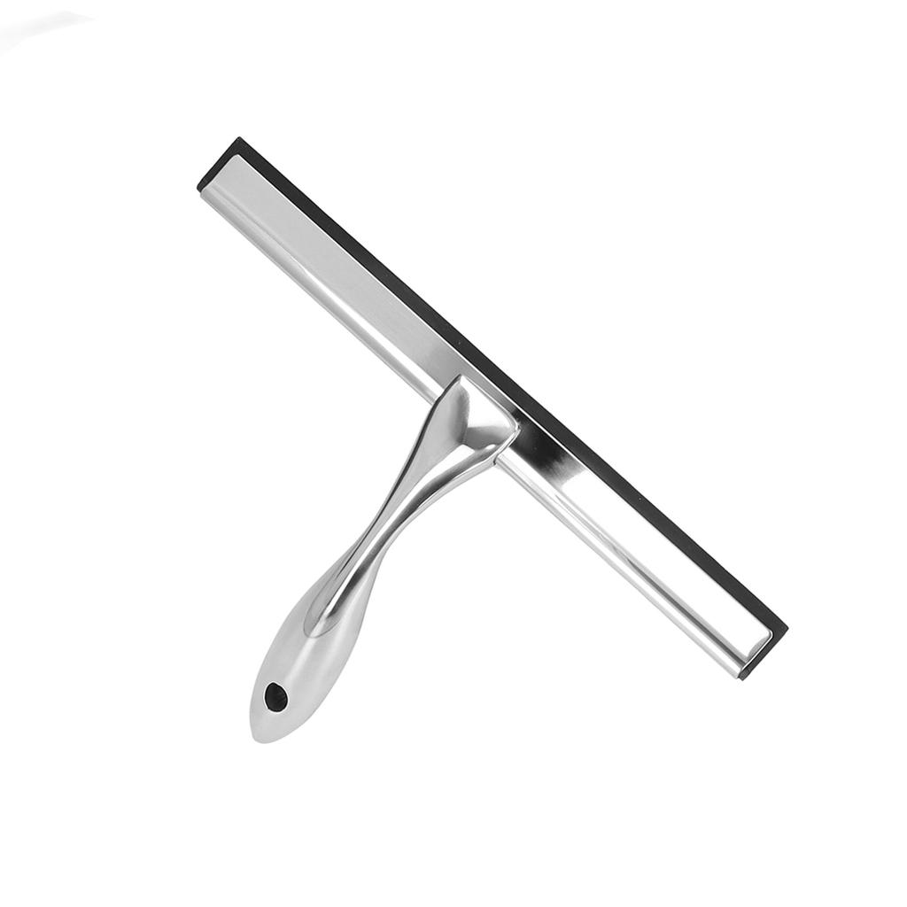 Nerezová stěrka na okna a sprchy, stěrka, nástroj na čištění skla pro kancelář, koupelnu