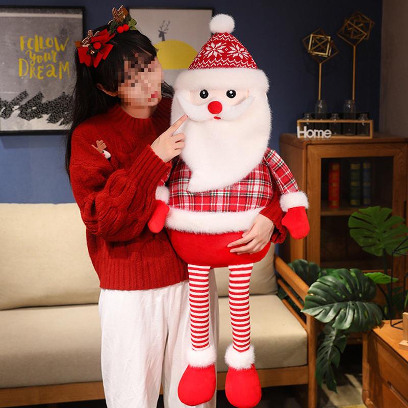 Large Santa Claus Plush Pillow: Christmas Gift & Living Room Decoration for Girls & Children