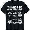 Dinge, die ich in meiner Freizeit tue Lustiges Auto-Typ Auto-Enthusiast T-Shirt