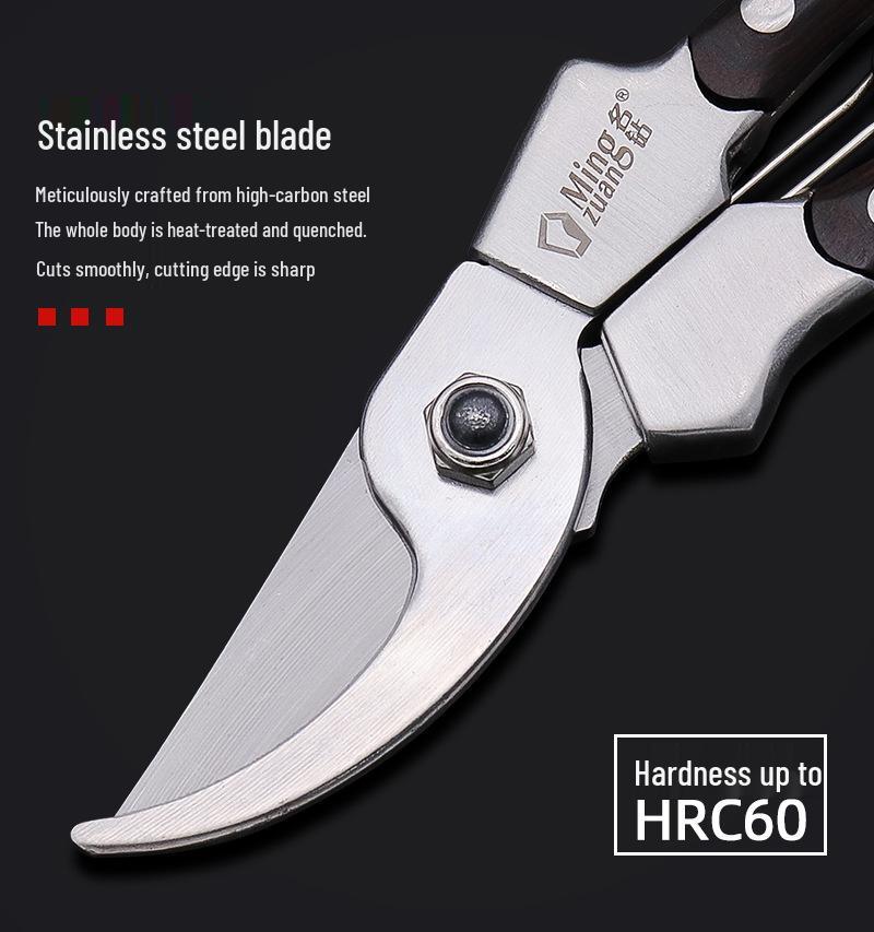 Stainless Steel Floral and Garden Pruning Shears for Thick Branches