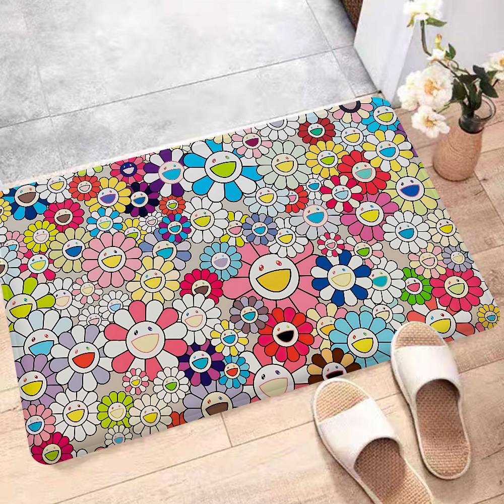 T-Takashis M-Murakamis Cartoon Floor Carpet Nordic Style Home Doormat Bathroom-Toilet Mats Bedroom Hotel Decor Mat
