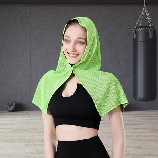 Cooling Towel U-shaped Hoodie Beach Camping Gym Sun Protection Quick Drying Head Protection Cooling Cloth Sunscreen Bandana Kerchief