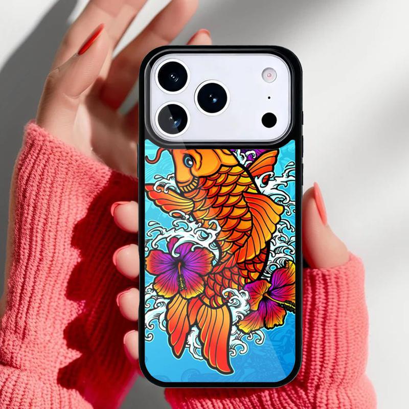 FISHING 3 RODS BY LAKE fish Colored Phone Case for iPhone 17 16 15 14 13 Pro Max Back Cover for 12 11 Pro Coque