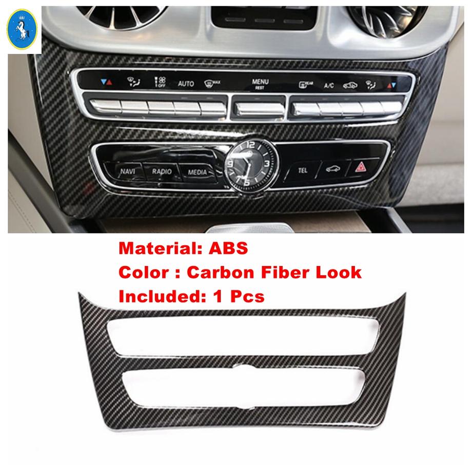 Carbon Fiber Interior Accessories Air AC Lift Button Lights Control Panel Cover Trim For Benz G Class W464 G350 G500 -
